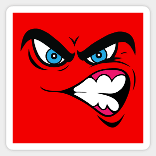 Angry Face, Bad Mood Sticker